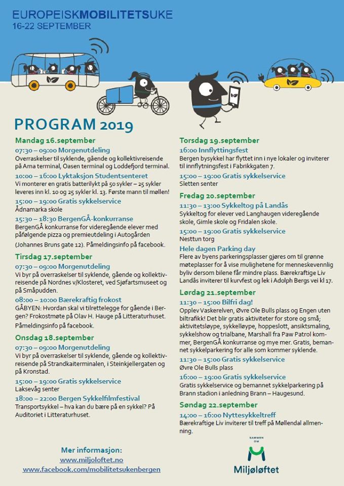 Program mobilitetsuken i Bergen